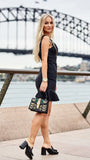 Sylvie Animal Studs Leather Mini Bag